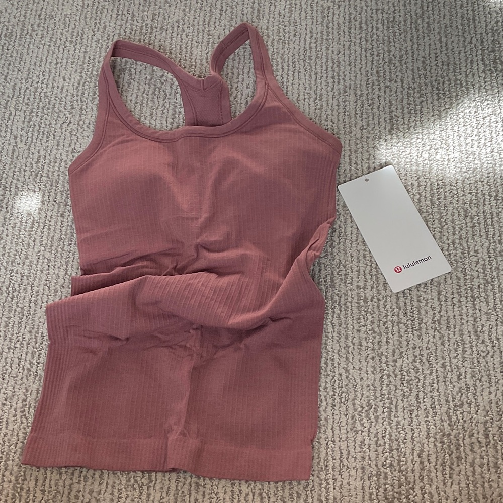 lululemon ebb to street tank spiced chai